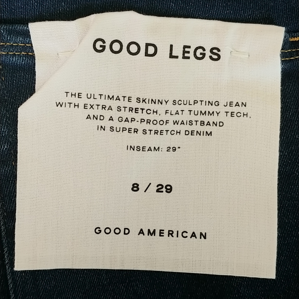 Good American Good Legs Denim Size 8